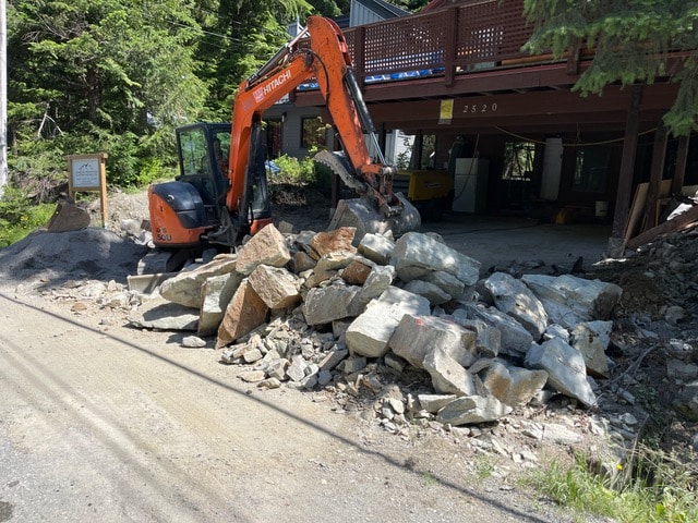 Basement Rock Removal in Whistler, BC