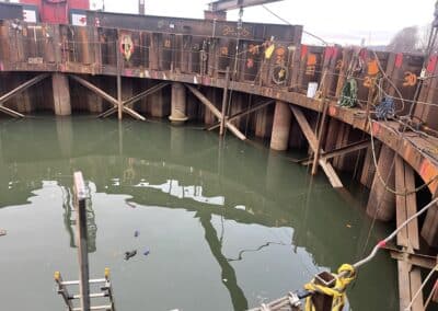 120′ Underwater Concrete Breaking at Fraser River